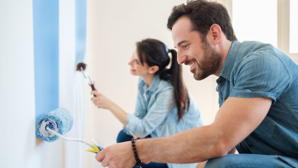 painting indoors in winter
