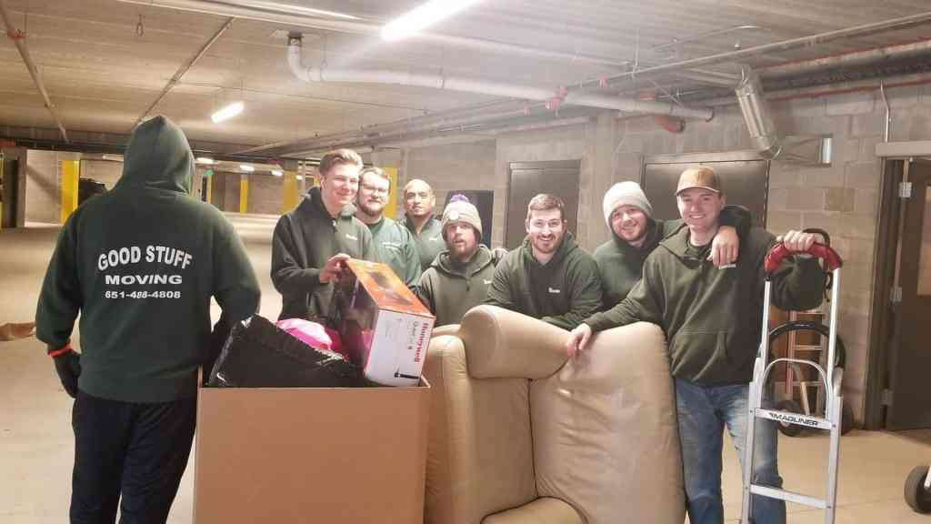 Group photo of Good Stuff Moving team members