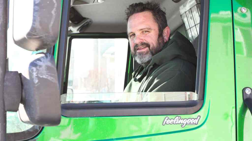 Good Stuff Moving team member driving truck