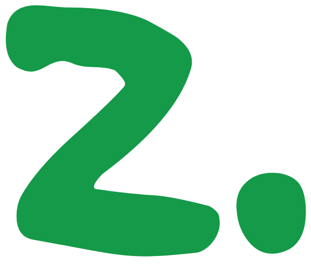 the number two in good dog font