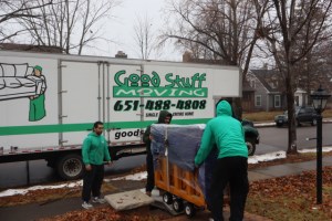 Good Stuff Moving workers moving piano